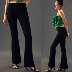 Anthropologie Pilcro The Icon Flare Jeans Black Size 26 LIKE NEW